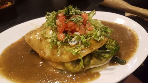 Vegan enchilada at Verde Restaurant in Lihue