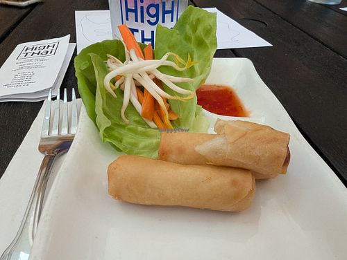 Spring rolls  at High Thai in Brattleboro