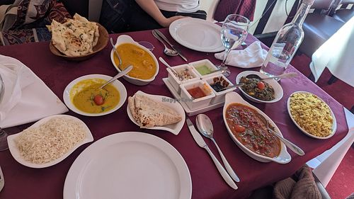 Photo includes chicken korma that my friend ordered. at Spice Cottage in Diss