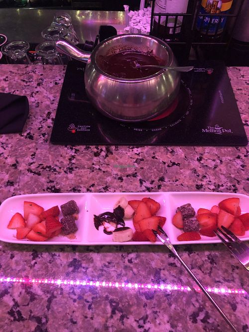 Vegan Chocolate Dessert Fondue   at The Melting Pot in Kansas City