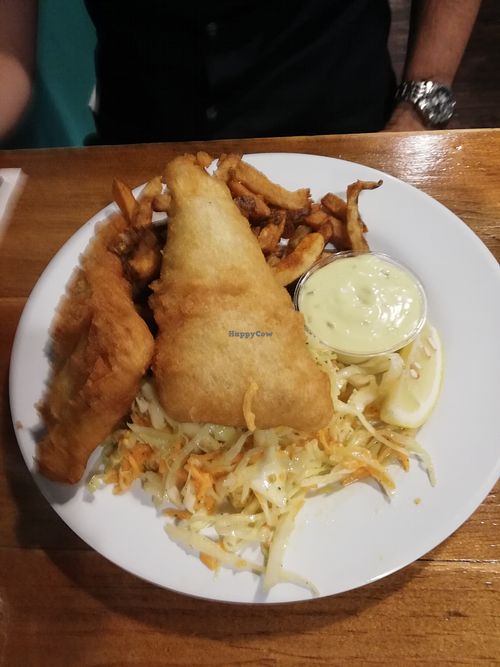 Phish and chips at The Hogtown Vegan in Toronto