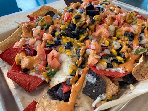 Vegan nachos at Frederick Social in Frederick