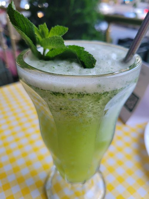 Mint lemonade at Future Diner in Yerevan