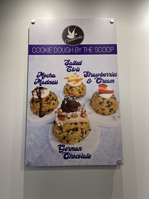 Cookie dough  at Cinnaholic in Calgary