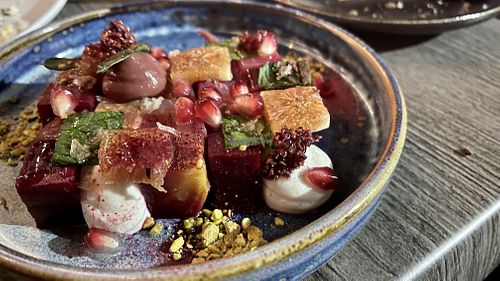 Beet and Ⓥ ricotta special  at Nightshade in Vancouver