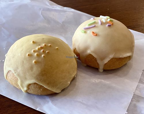 Vegan Orange Creamsicle and Birthday Cake tea cakes   at Valentine Sweets in Pasadena