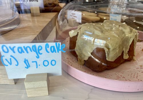 Orange cake   at Valentine Sweets in Pasadena