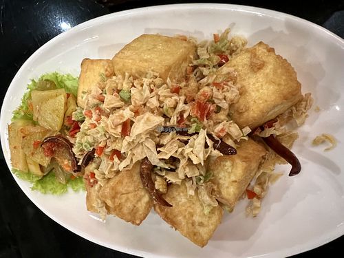 Garlic & Chilli Tofu  at Hua Seng Hong ฮั่วเซ่งฮง 和成豐 - Central Eastville in Bangkok