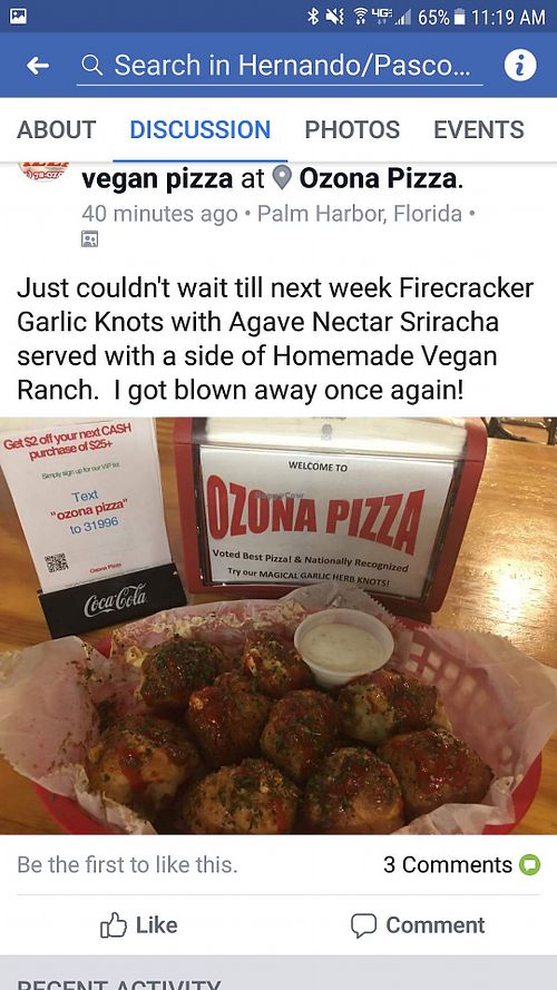 I will be in soon! Great reccomendations at Ozona Pizza in Palm Harbor