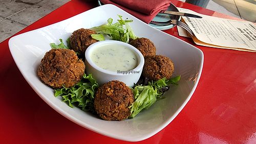 falafel. ok. falls apart. flavor ok. much better falafel options around town at Fellow Traveler in Englewood