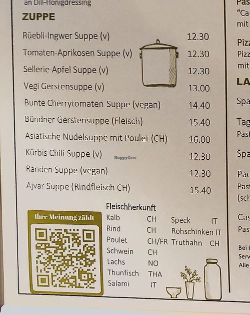 Soups at Bäckerei Wüst in Zurich