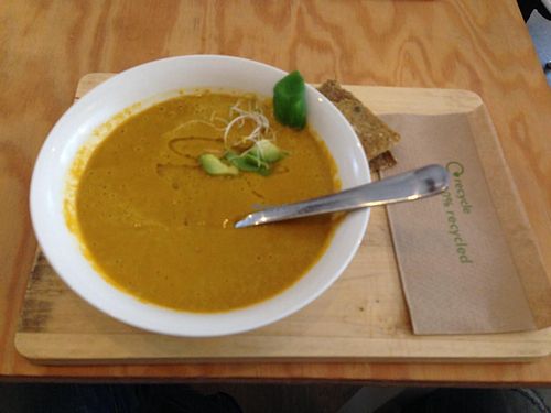 carot soup at eten vol leven in Antwerpen