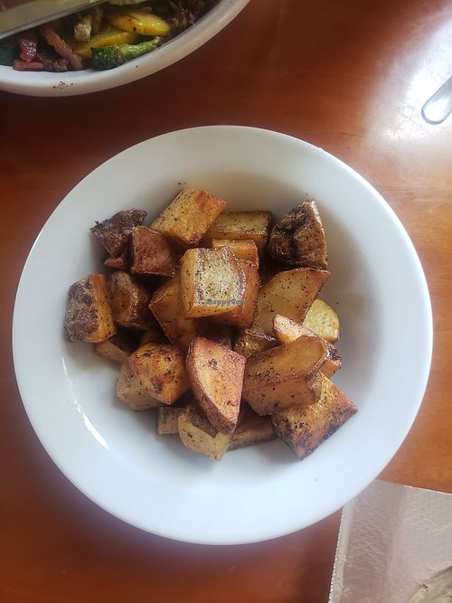 home fries at Bedräk Cafe in Bloomington