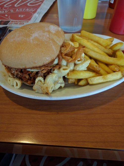 shredded seitan barbecue sandwich at Cornbread Cafe in Eugene