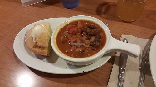 Chili and cornbread at Cornbread Cafe in Eugene
