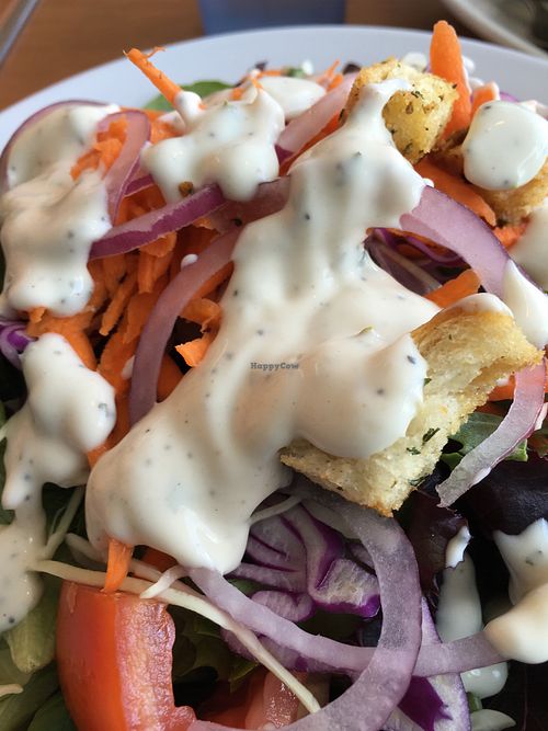 Salad with Ranch at Cornbread Cafe in Eugene