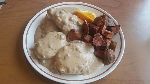 Chicken and Biscuits  at Cornbread Cafe in Eugene