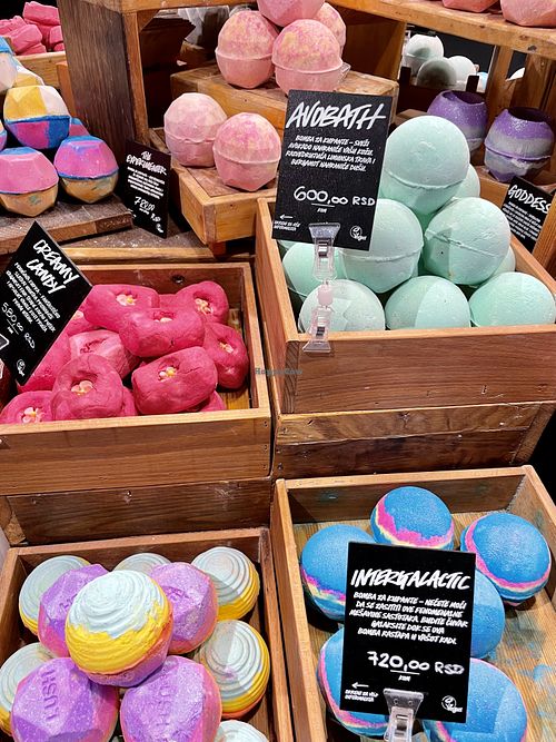 Bath bombs  at LUSH in Belgrade