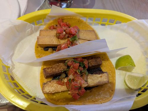 Tofu tacos at Naco Taco in Cambridge