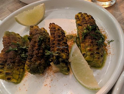 Charred corn at Lucky Ducks in Aldinga