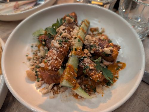 Fried eggplant at Lucky Ducks in Aldinga