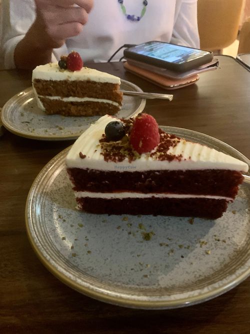 Red velvet cake was a little dry at Orka in Hong Kong Island