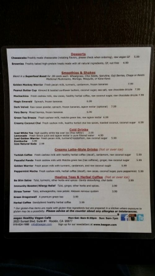 More Menu Good Stuff... at Baagan in Rocklin