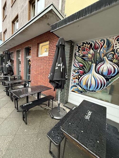 outside seating  at Babuschkas Kitchen in Dortmund