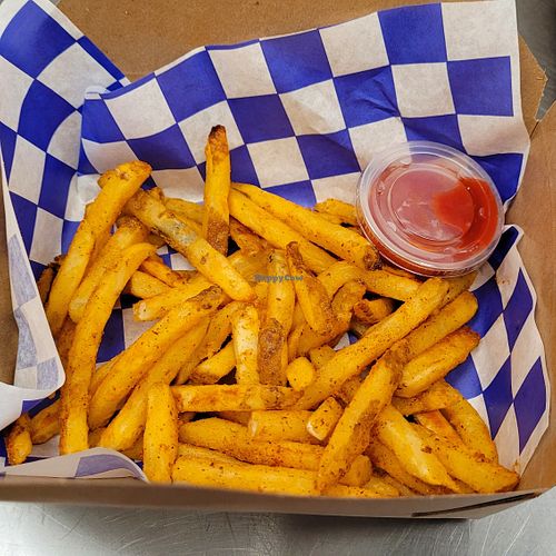 Our seasoned fries are oven baked and tossed with our twisted rub seasoning. at Pizza Twist in Fairfield