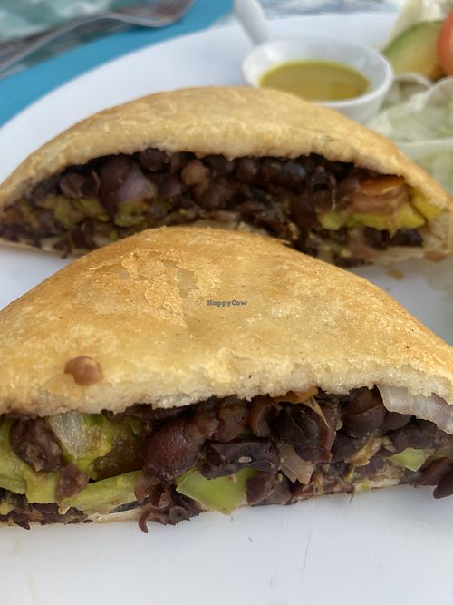 Außen ist es aus Mais 🌽   at Uracano in Las Terrenas