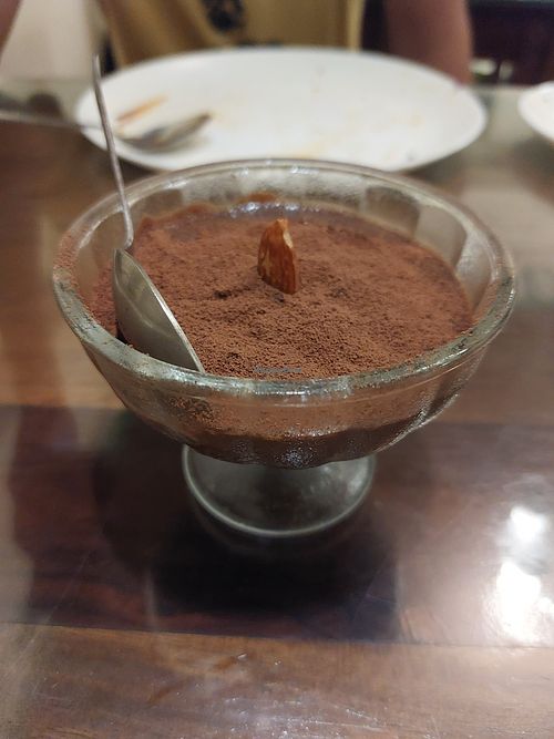 Chocolate orange mousse at The Viridian Plate in Chennai