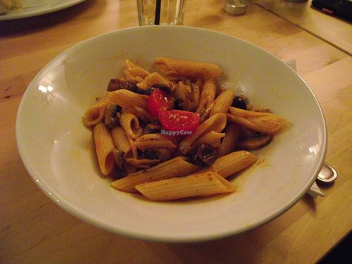 Pasta Cabra - a vegetarian meal,can be vegan too at Cabra Natural Foods and Bar in Sofia
