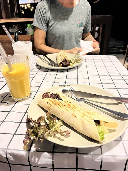 Falafel wrap  at Anchor Point Restaurant in Koh Yao Noi