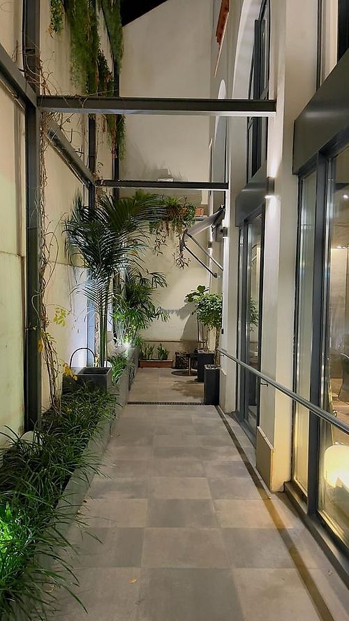 The entrance  #Veganuary at Mo The Veggie Lab in Barcelona