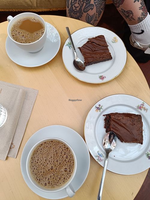 Coffee with brownies at Kafe Hummusson - 2nd Floor in Malmo