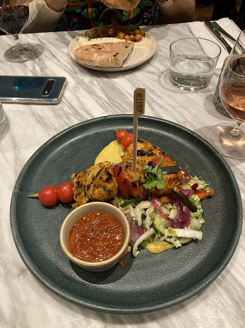 Kebabs  at Mildreds - Covent Garden in London