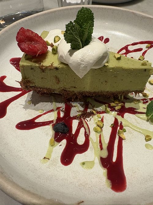 Pistachio Cheesecakee  at Mildreds - Covent Garden in London