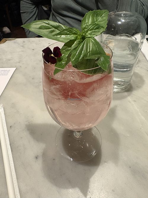 Pink Citrus Spritz (alcohol-free)  at Mildreds - Covent Garden in London