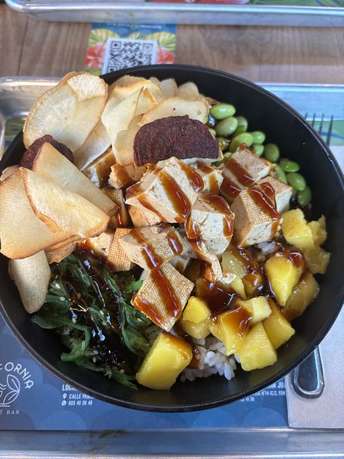 Vegan poke  at Alifornia in Alicante