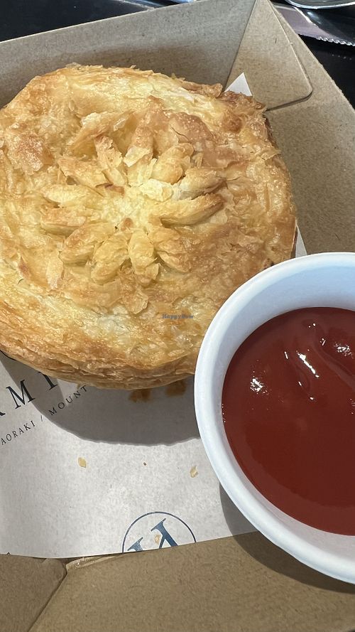 Mince & Cheese Vegan Pie    at The Hermitage Hotel in Mt Cook