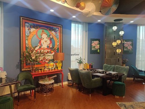 Beautiful interior at White Tara Restaurant in Ulaanbaatar