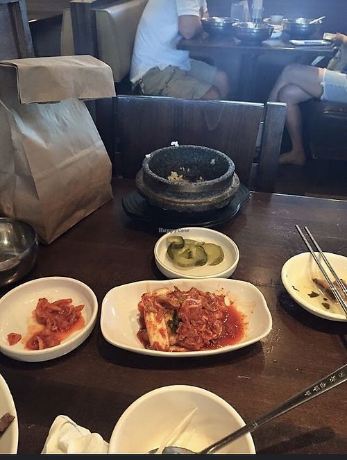 Side dishes   at BCD Tofu House in Bayside