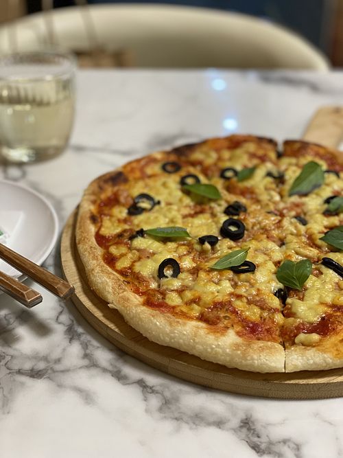 Vegan pizza  at Young Vegan - 有样纯素西点 in Shenzhen
