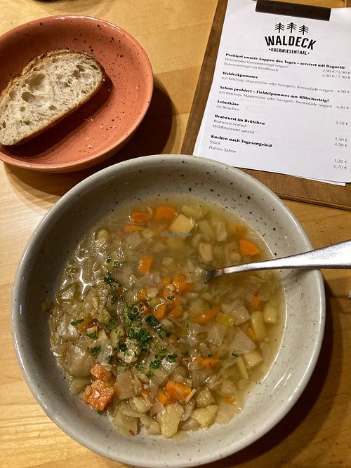 Tagessuppe vegan at Sportbaude Waldeck in Oberwiesenthal