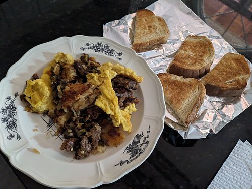 Mexican vegan skillet at The Lucky Penny Diner and Deli in Naperville