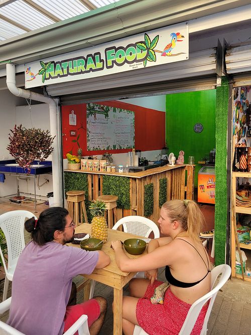 The location at Perezoso Coffee House in Manuel Antonio