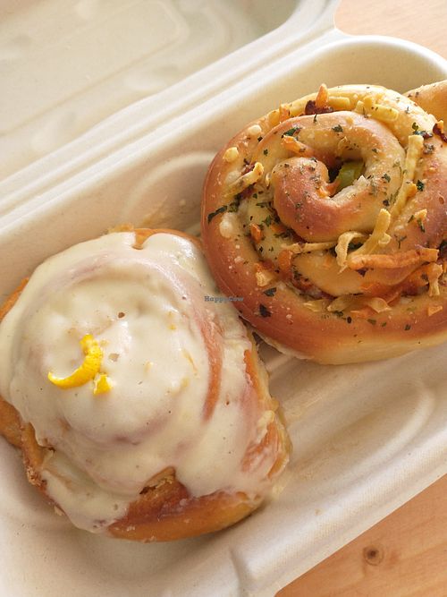 Rolls, vegan!! at Magdelena's in Petaluma