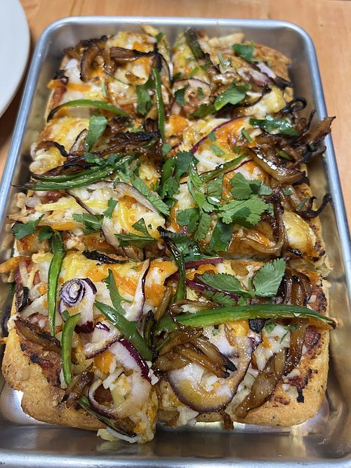 Korean pizza   at Magdelena's in Petaluma