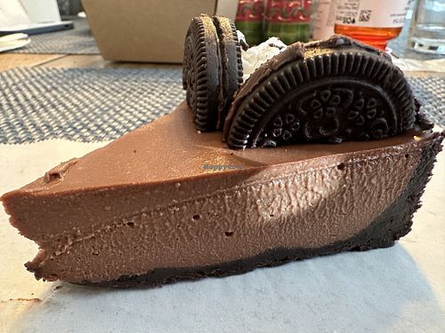 Chocolate mousse cake   at Magdelena's in Petaluma