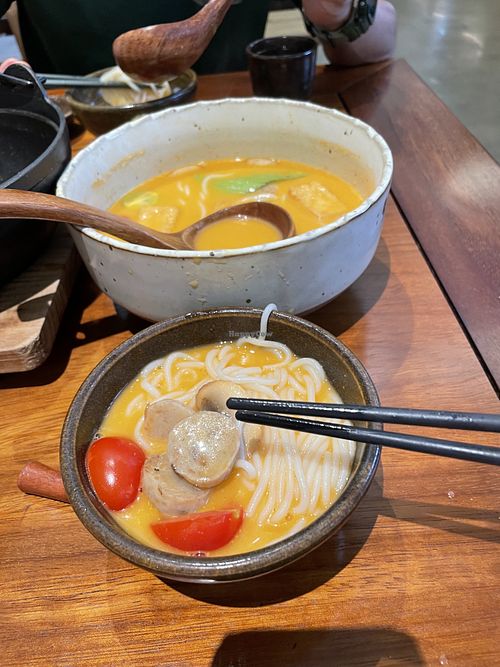 Tom Yum vermicelli soup  at Seven Colored Cloud - 七色云蔬食餐厅 in Guangzhou